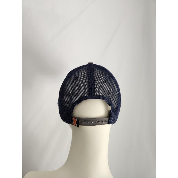 University Of Illinois Fighting Illini Football Adjustable Hat Cap Mesh Back NWT - Picture 8 of 8